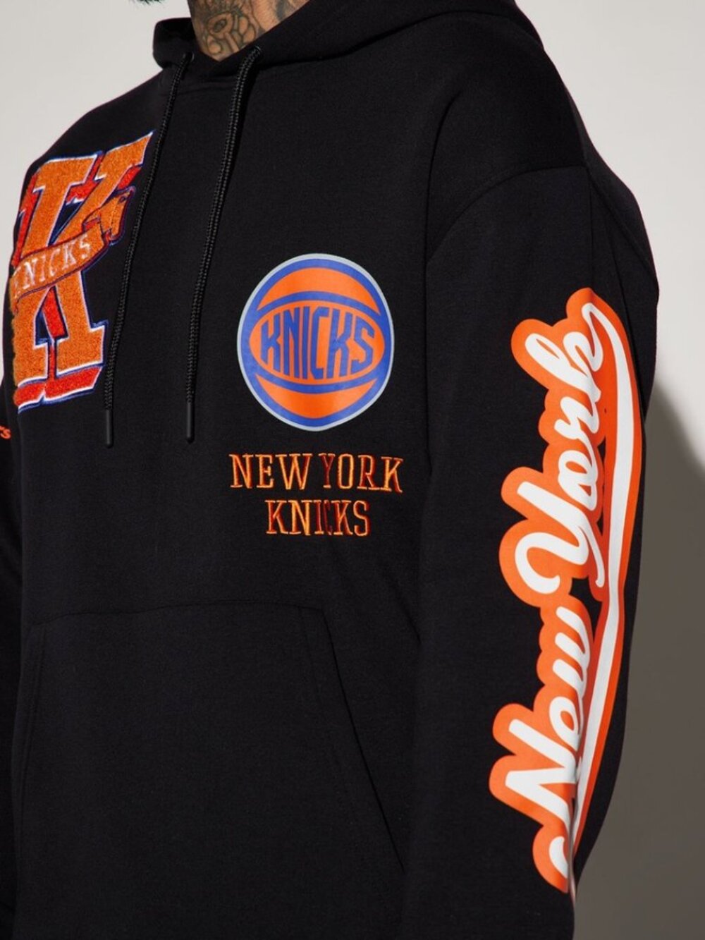 Ultra Game Men's New York Knicks Black Campus Pullover Hoodie Size Large - Picture 6 of 15